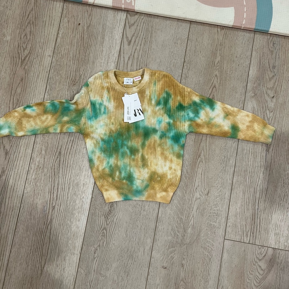 Kids Zara Multicolor Tie-Dye Sweater